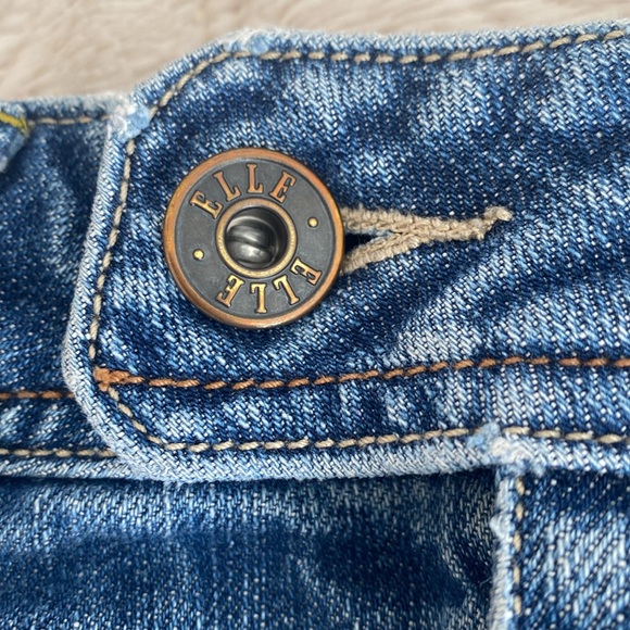 Elle Jeans Vintage 5 Pocket Denim Mini Skirt Size 4 - Picture 9 of 11